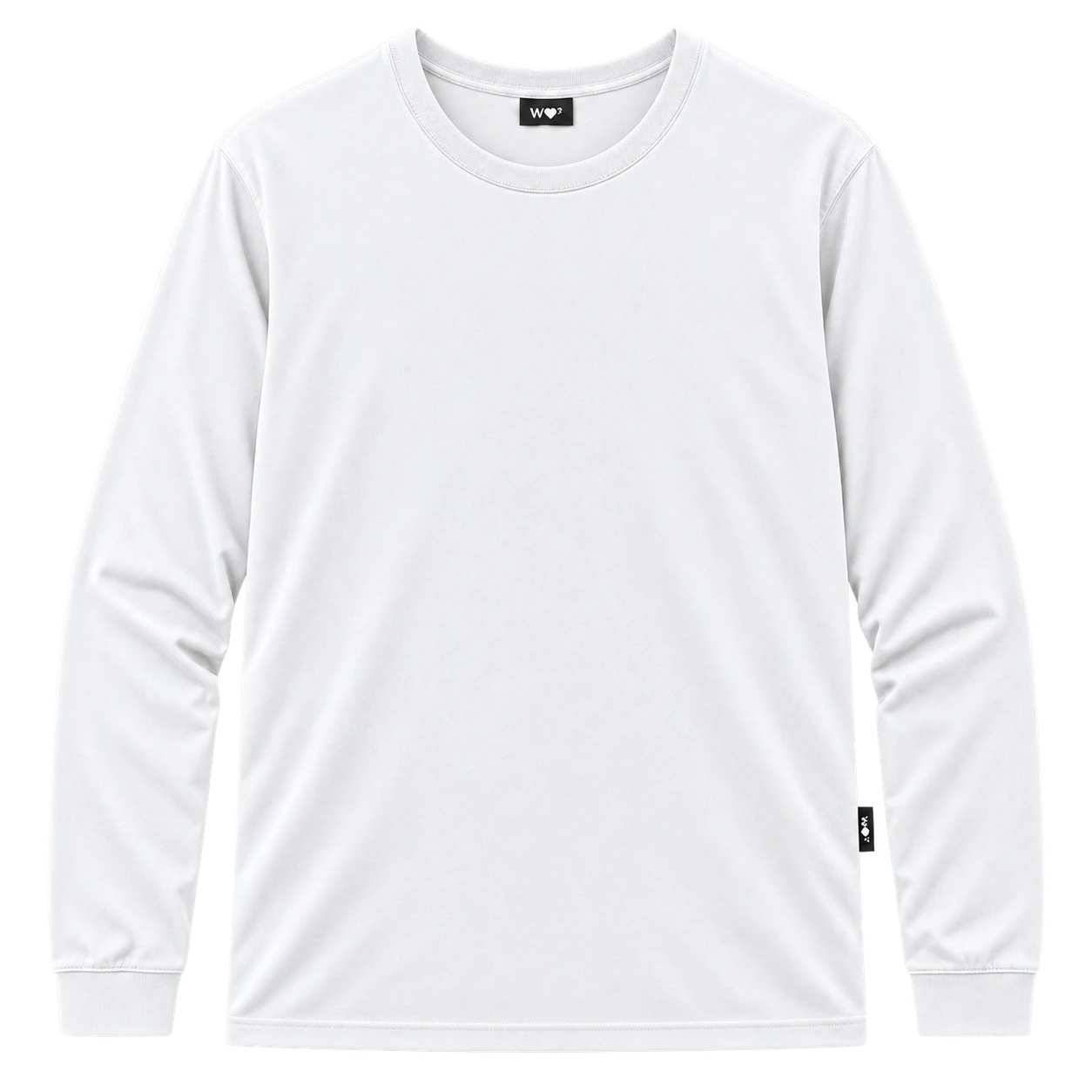 Premium Custom Long Sleeve in white